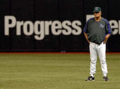 
Devil Rays manager Lou Piniella was hoping to see some progress this season. 
 (Associated Press / The Spokesman-Review)