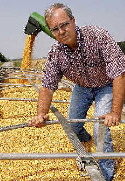 
Leon Corzine, of Assumption, Ill., president of the National Corn Growers Association,  is suffering because of energy and transportation bottlenecks hundreds of miles away that will take weeks, if not longer, to fix. 
 (Associated Press / The Spokesman-Review)