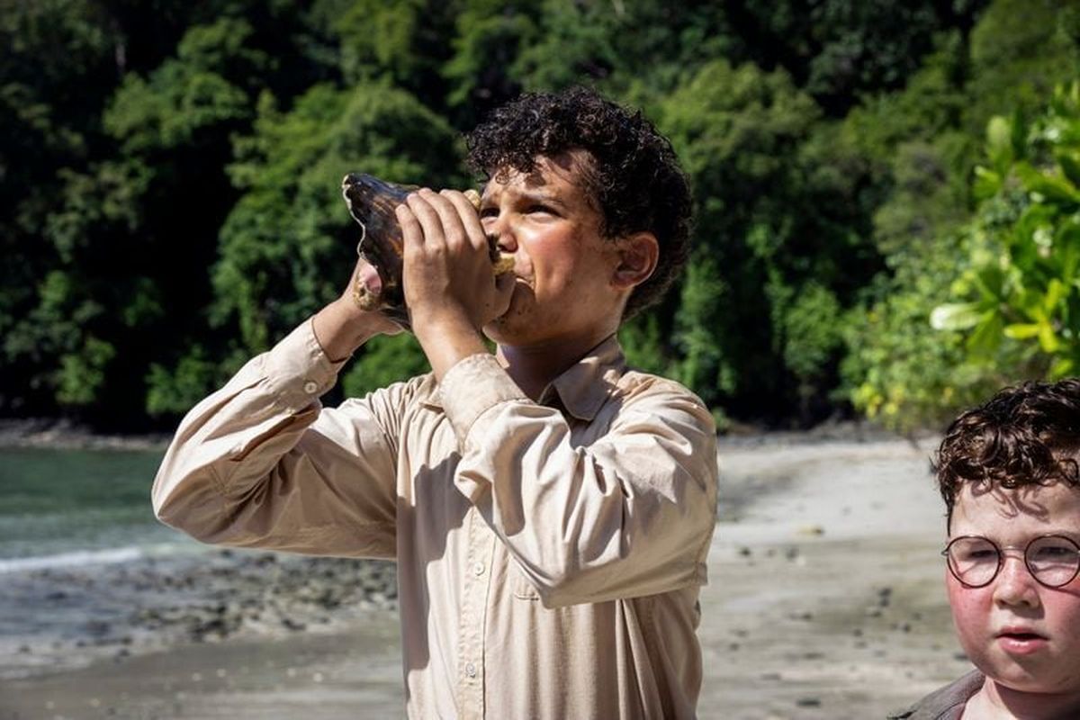 Winston Sawyers as Ralph in “Lord of the Flies.” (Lisa Tomasetti, Eleven/Sony Pict)
