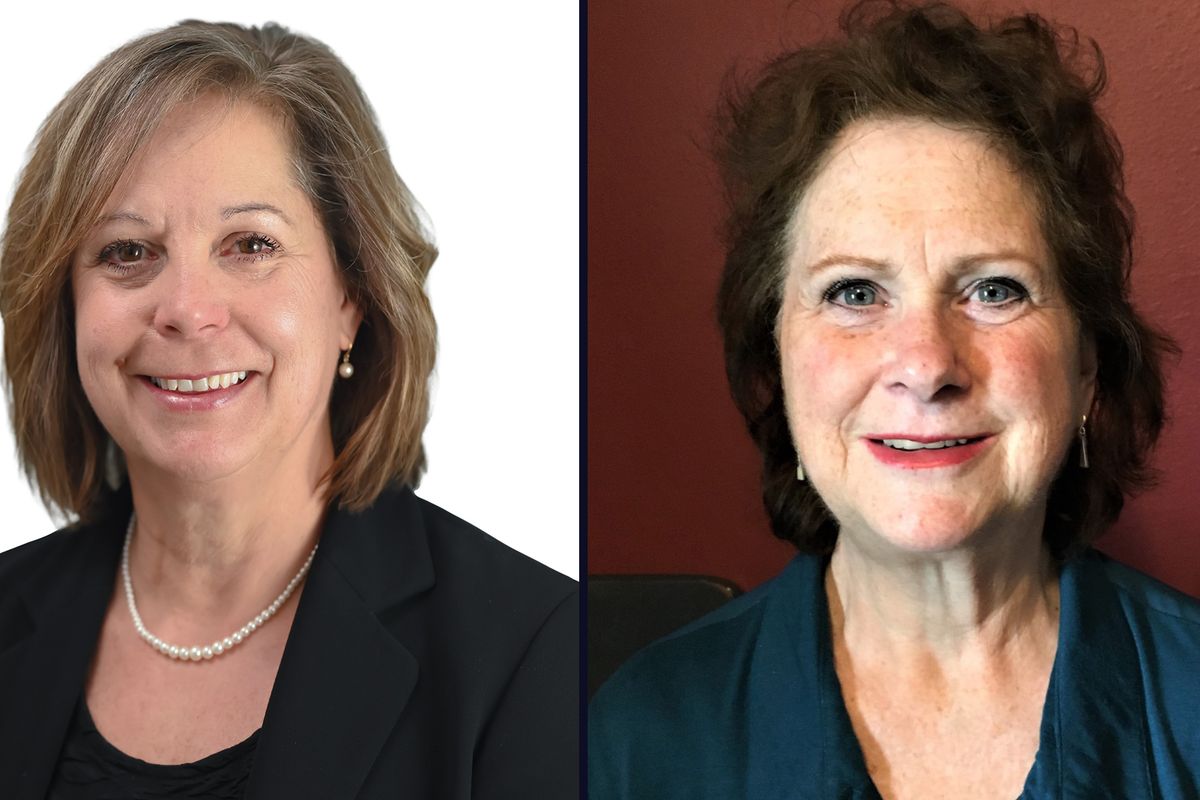 Terri Cooper, left, is challenging the re-election bid of incumbent Medical Lake Mayor Shirley Maike in the November 2021 election. 