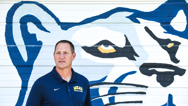 John Mires won 12 Greater Spokane League titles and four state titles during his time as Mead High School’s track and field head coach. (Dan Pelle/The Spokesman-Review)