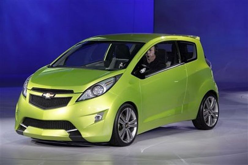 In this file photo taken Jan. 11, 2009, Chevrolet Beat concept car, which will be introduced as a production car Spark, is shown at at the North American International Auto Show in Detroit. General Motors Corp. said Friday, May 29, 2009, that it plans to reopen a shuttered U.S. factory to build compact cars that will likely be the smallest vehicles GM has ever produced here. (AP Photo/Paul Sancya, File)
 (The Spokesman-Review)