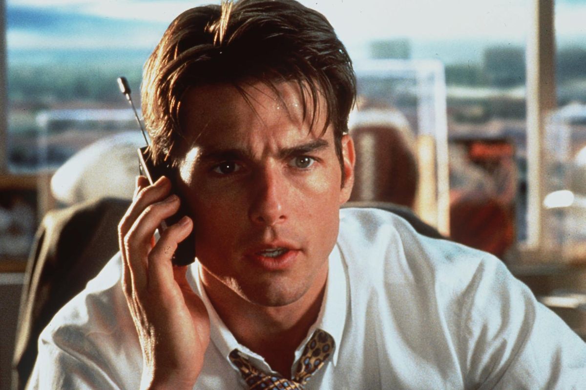 Tom Cruise appears in character in the film "Jerry Maguire." (ANDREW COOPER / Columbia/TriStar)
