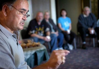 
Double Eagle Casino owner Buzz Gutierrez talks Tuesday about having his business shut down by the Spokane Tribe. 
 (Holly Pickett / The Spokesman-Review)