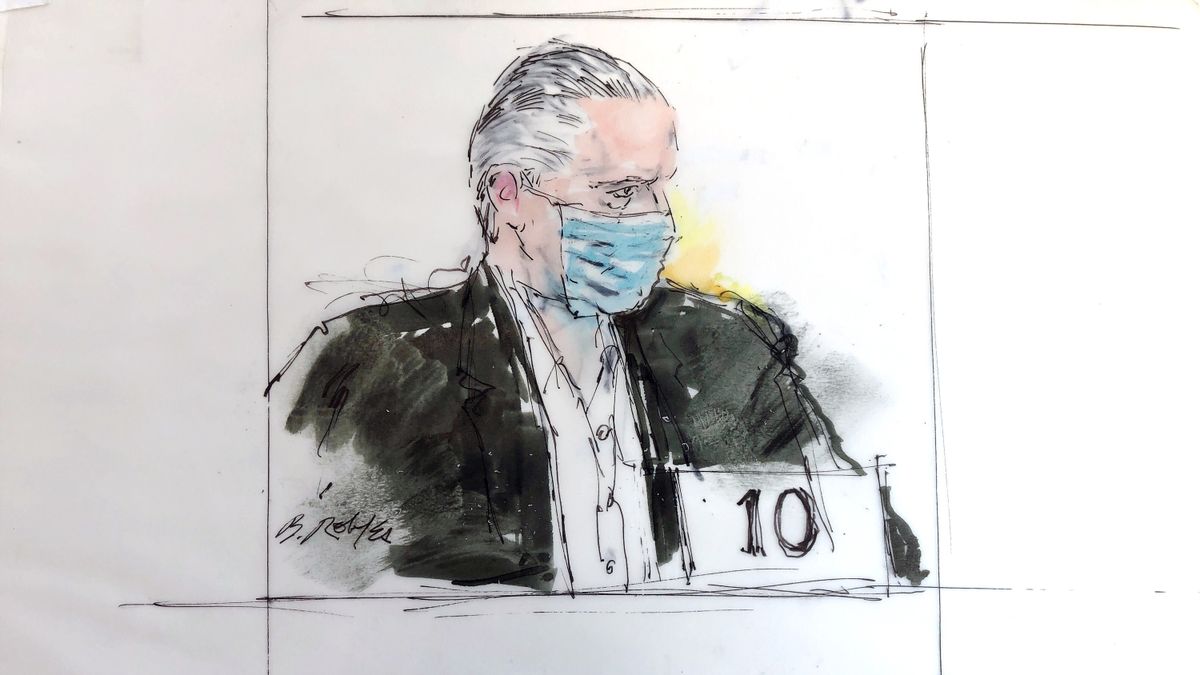 FILE - In this Oct. 16, 2020, court artist sketch, former Mexican defense secretary Gen. Salvador Cienfuegos Zepeda