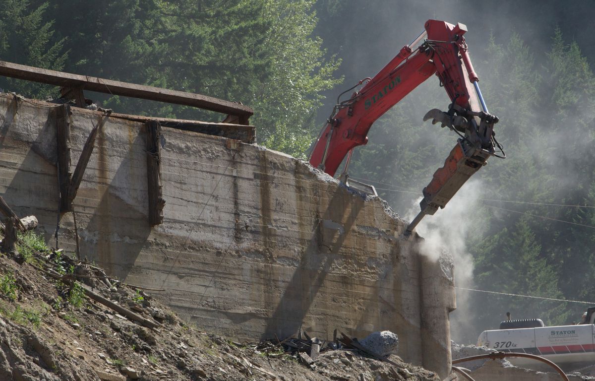 Condit Dam teardown half done | The Spokesman-Review