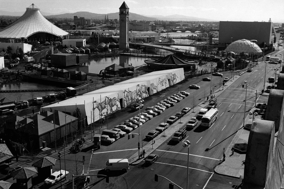 May 3, 1974: As Expo ’74 prepared to open, the main road nearby was renamed Spokane Falls Boulevard, as suggested by Robert Greider, a longtime resident.