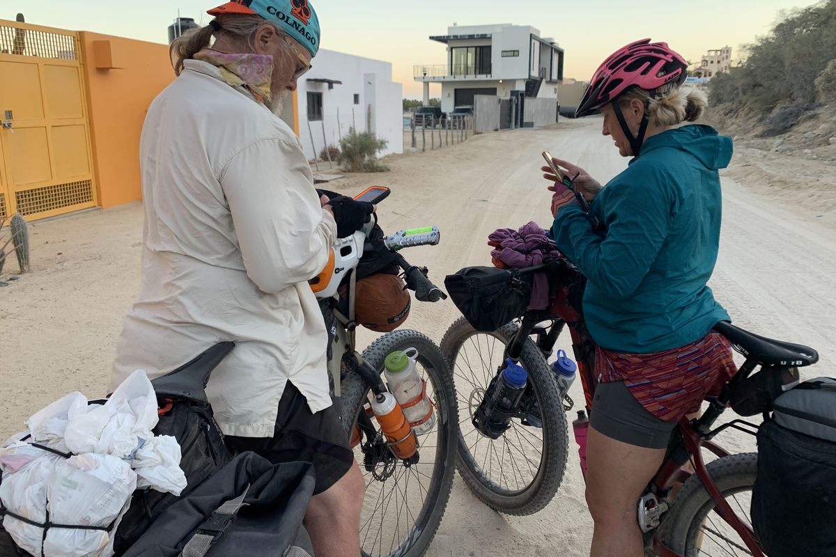 The author and her father confirm there are different ways to the same destination.  (Courtesy Ammi Midstokke)