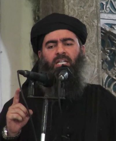 This image made from video purports to show Abu Bakr al-Baghdadi.