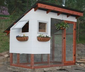 North Spokane resident Brad Bork recently built this chicken coop for his three hens. (Brad Bork)