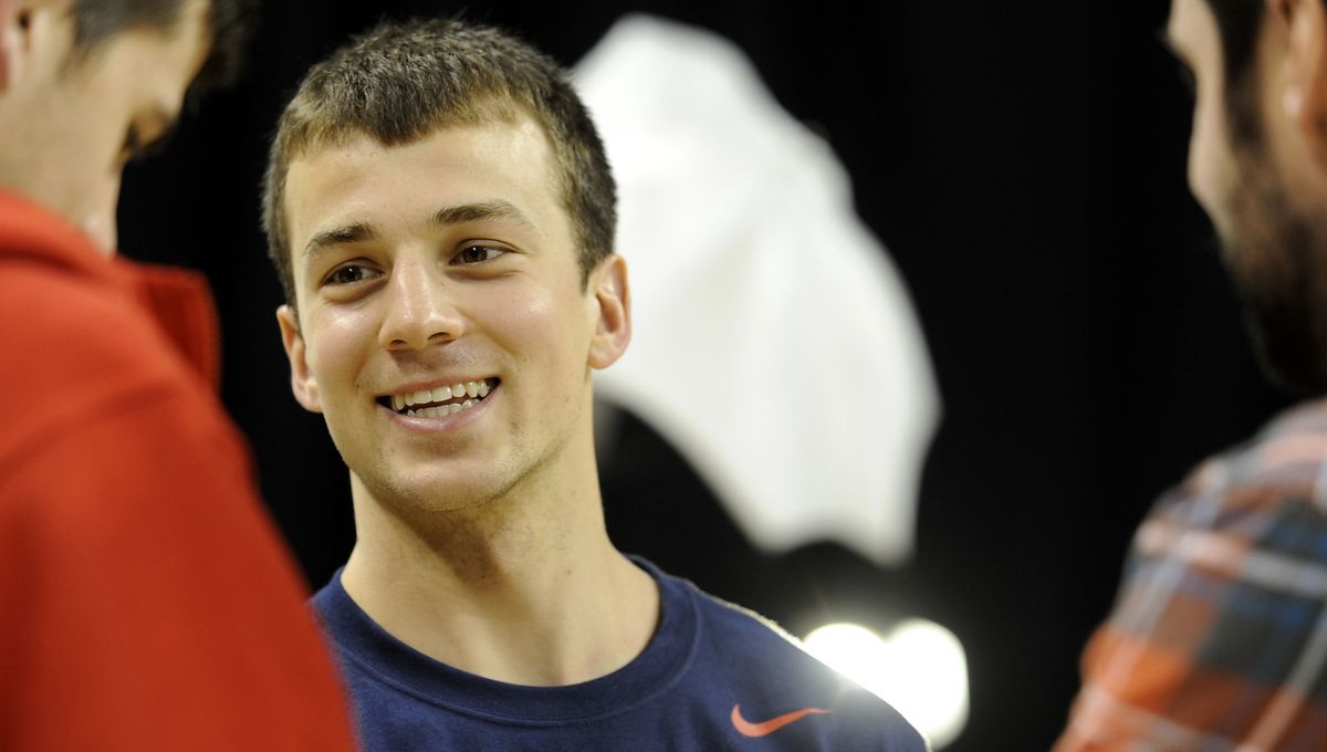 Kevin Pangos says of analysts’ predictions that Oklahoma State will beat Gonzaga in their opener Friday: “I don’t really take much from it.” (Kathy Plonka)