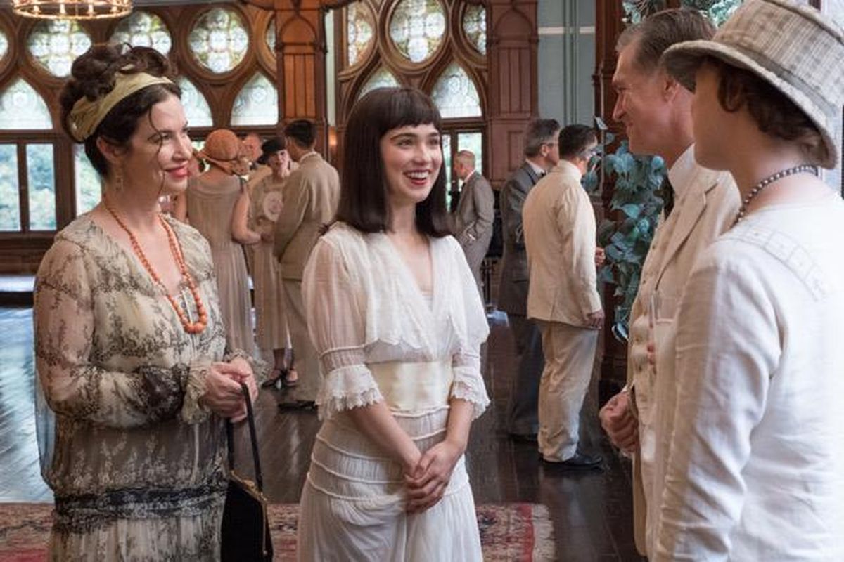Victoria Hill, left, and Haley Lu Richardson in “The Chaperone,” a fictionalized period drama about an episode in the life of soon-to-be screen star Louise Brooks (Richardson), as she starts a new life in New York City. (Barry Wetcher / PBS Distribution)