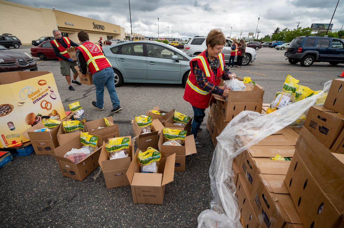 Salvation Army of Spokane food distribution The SpokesmanReview