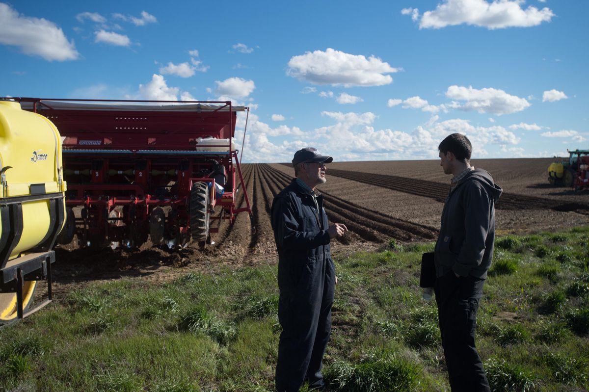 Potato Planting at Warden Hutterite Colony - April 23, 2017 | The