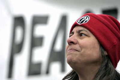 
Christian Peacemaker Teams' co-director Carol Rose, seen here in Chicago last week, gives a free lecture Thursday at Whitworth on the group's efforts in Iraq and around the world. 
 (Associated Press photos / The Spokesman-Review)