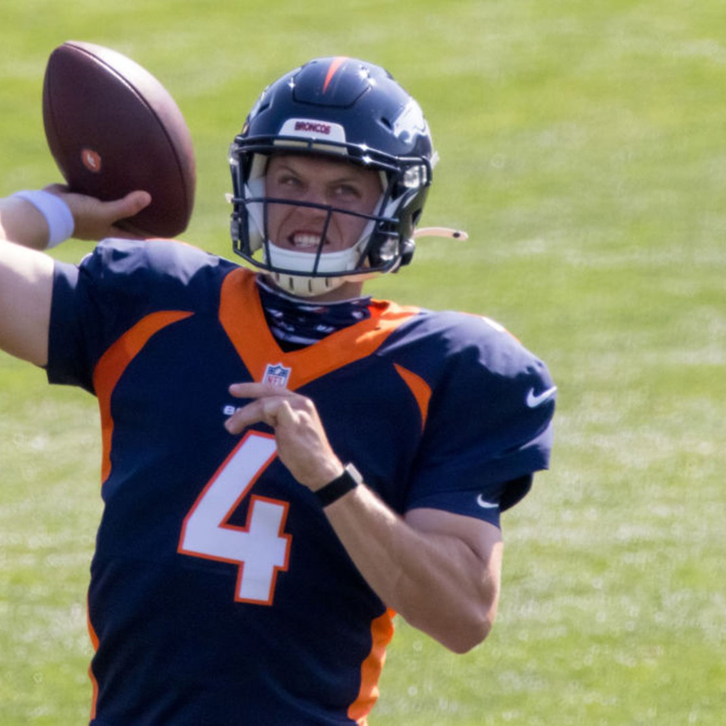 Broncos undrafted free agent Brett Rypien, wearing Cinderella