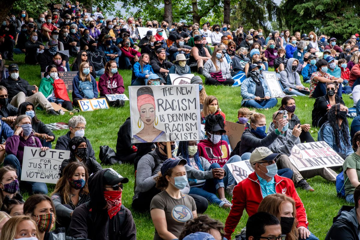 Thousands Of Protesters Gather In Downtown Spokane For Sunday Demonstrations Against Police Brutality The Spokesman Review