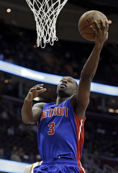 Pistons’ Rodney Stuckey (EWU) had 18 points, seven assists in win over Cavaliers. (Associated Press)