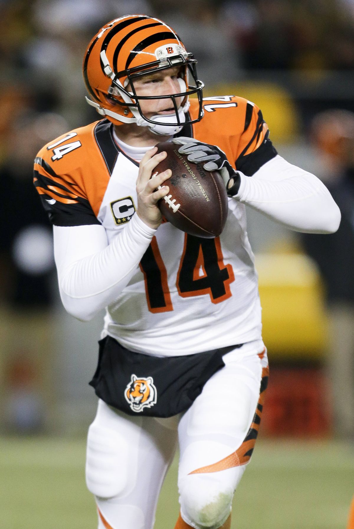 QB Andy Dalton’s Bengals face Ravens at home. (Associated Press)