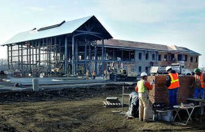 
Work continues on the Pacific Northwest University of Health Sciences on Wednesday in Yakima. If all goes according plan, the 42-acre Osteopathic Medical School will be home to as many as 10 other training programs for allied health professions. Associated Press
 (Associated Press / The Spokesman-Review)