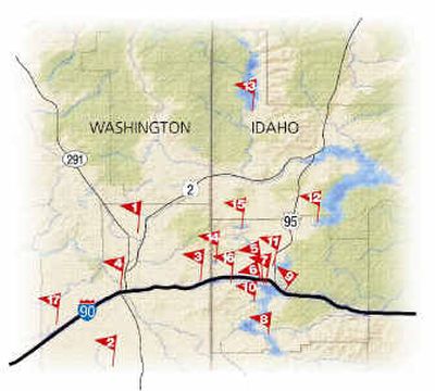 
There are many festive and fun beaches in the Inland Northwest to choose from for a summer getaway.
 (Marketing Staff graphic / The Spokesman-Review)