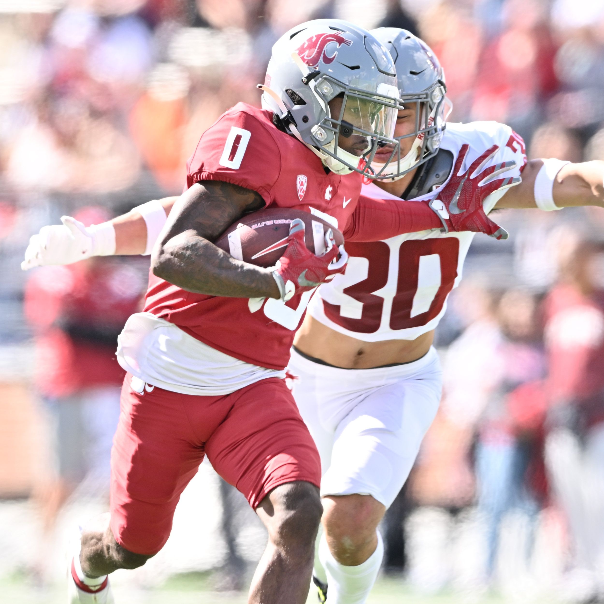 We're very explosive on offense': Washington State's first-team offense  shines, leads Crimson team to win in spring game