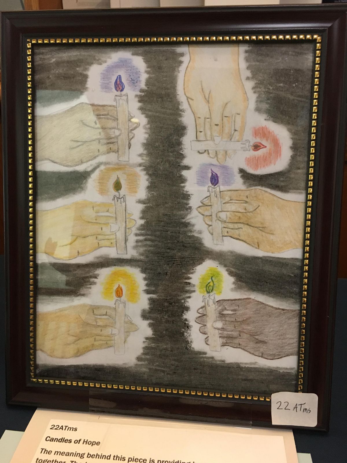 “Candles of Hope,” by Arach Thang, eighth-grader, Salk Middle School in Spokane. (Courtesy photo)