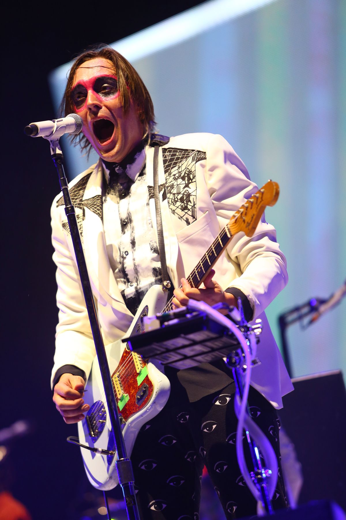 Win Butler and his band Arcade Fire are known for their on-stage theatricality. If you’re headed to the Gorge for tonight’s concert, be sure to dress accordingly. (Associated Press)