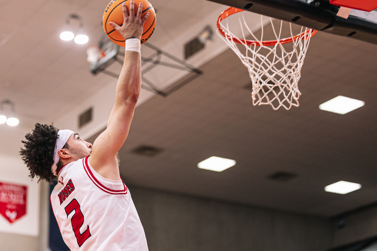 Eastern Washington guard Isaiah Moses scores a layup during a Big Sky Conference game against Northern Arizona on Saturday in Cheney. (Courtesy of EWU Athletics)