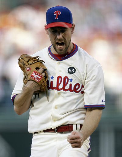 Cliff Lee of the Phillies shut down the Rockies on Wednesday.  (Associated Press / The Spokesman-Review)