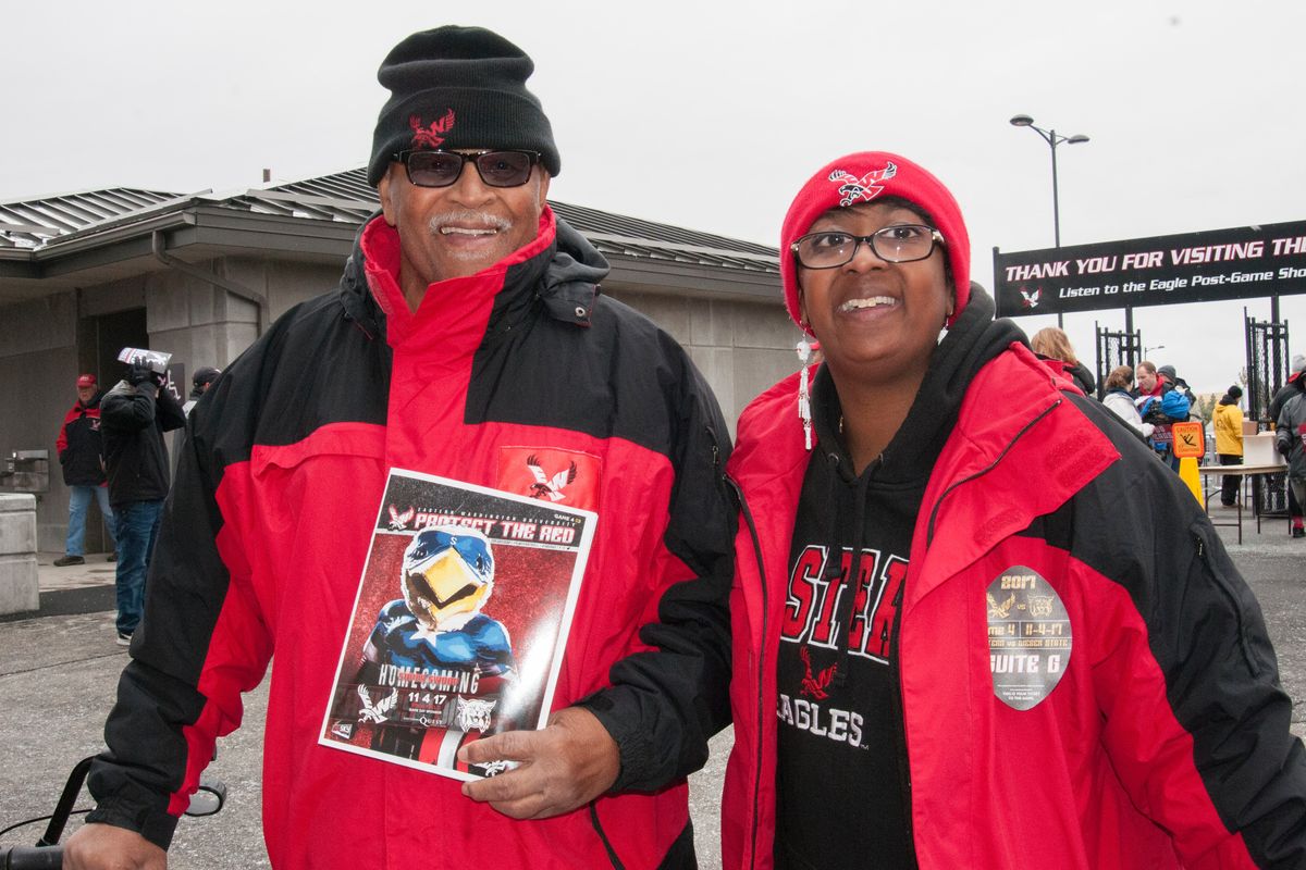 Vic Wallace and daughter Chrissy Wallace at EWU Homecoming 2017 (Courtesy Eastern Washington University)