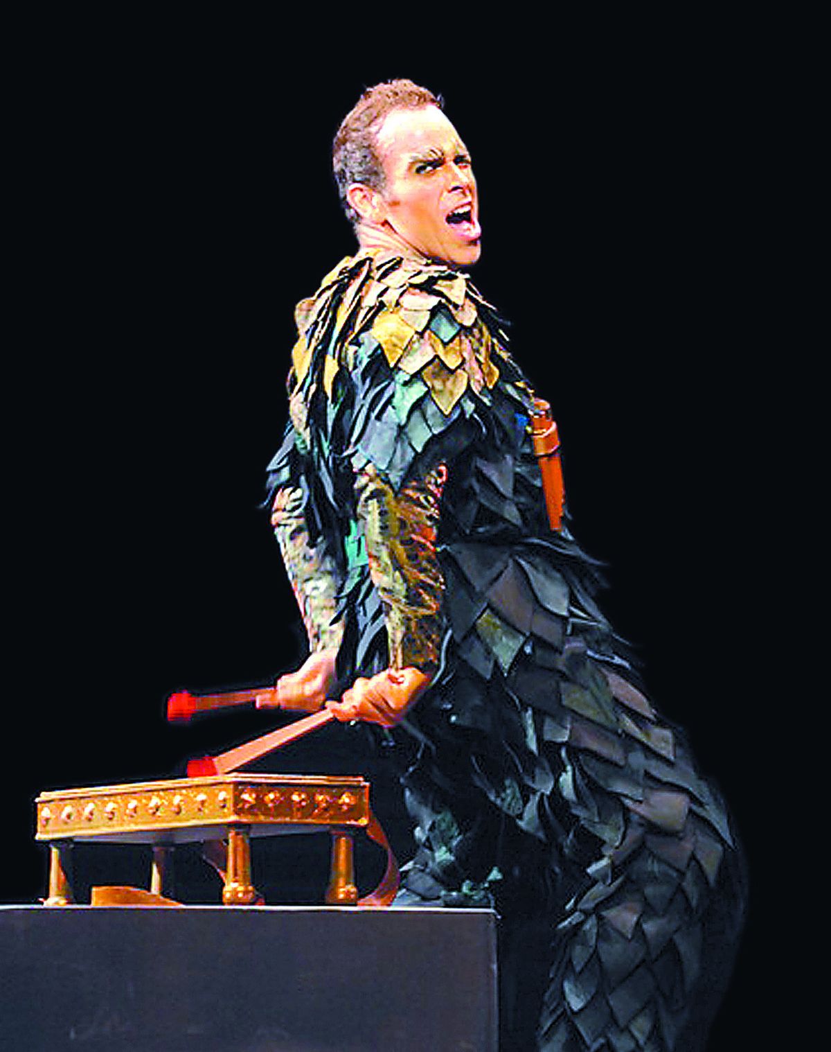 Aaron St. Clair Nicholson performing in “The Magic Flute” with L’Opera de Montreal.