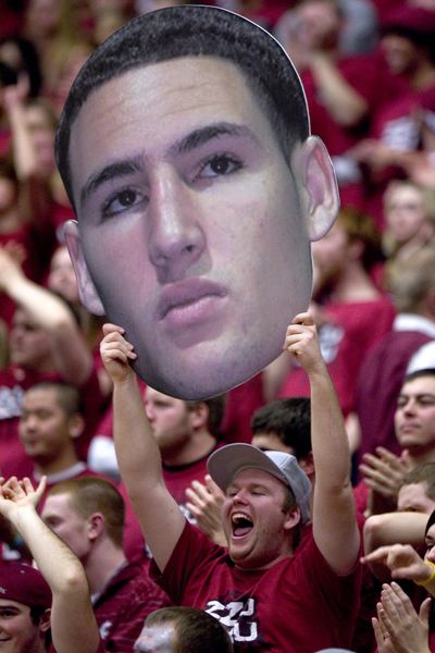 Washington State students won't have Klay Thompson to cheer for tonight against UCLA. The WSU leading scorer was suspended for the game after being cited late Thursday by Pullman Police for marijuana possession.
 (Dean Hare / Associated Press)