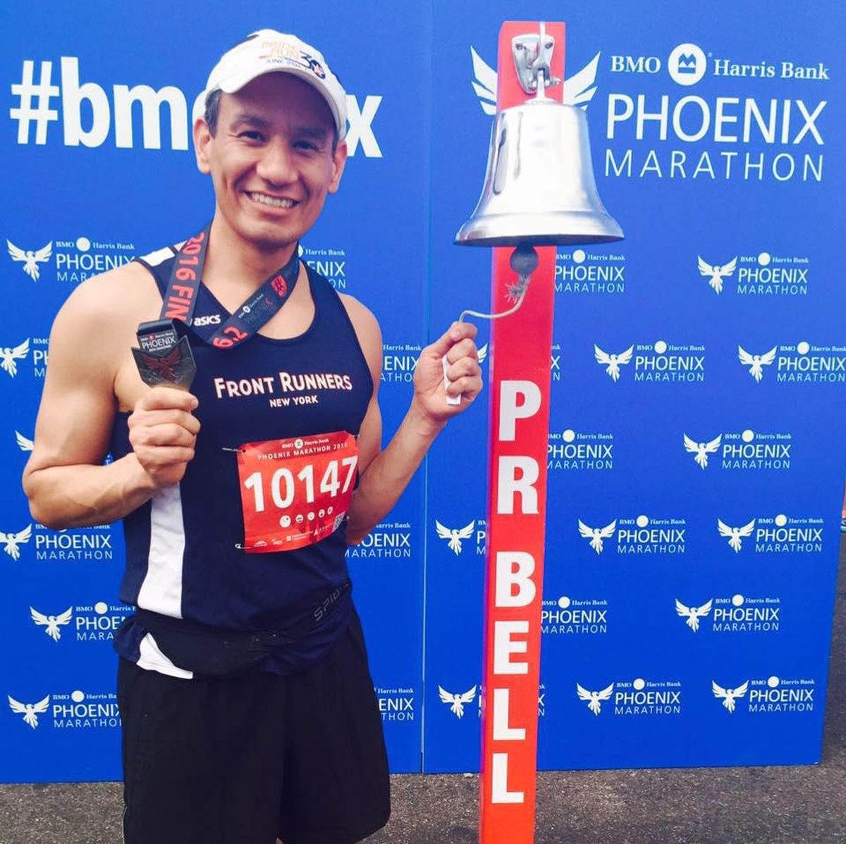 Manny Romero, 45, ran the Phoenix Marathon in February. (Courtesy of Manuel Manny Romero / Courtesy of Manuel “Manny” Romero)