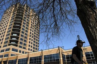 
The 20-story Parkside Condos will include office and residential space.
 (Kathy Plonka / The Spokesman-Review)