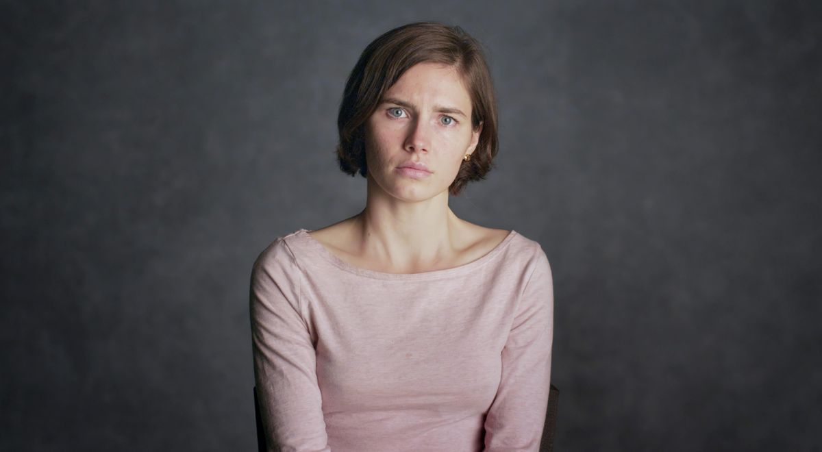 This image released by Netflix shows Amanda Knox in a scene from her self-titled documentary on Netflix. (Netflix / AP)