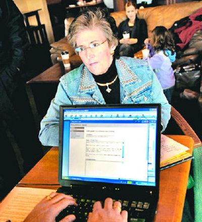 
Mayor Sandi Bloem is interviewed Thursday  at Coffeeville. 
 (Kathy Plonka / The Spokesman-Review)