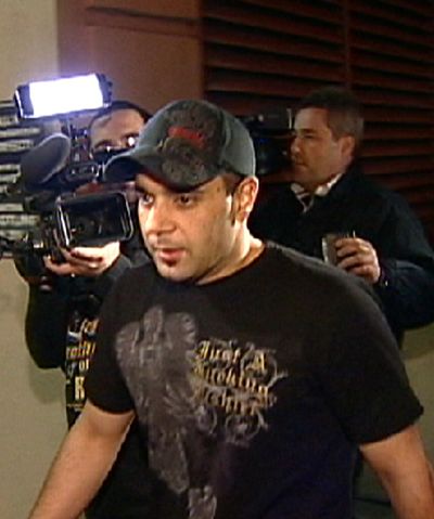 FILE - This Jan. 31, 2008 video frame grab release by AP Television shows Sam Lutfi leaving UCLA medical center after visiting Britney Spears in Los Angeles.  Lutfi, Britney Spears' self-styled manager, took the stand in his defamation lawsuit against her parents on Tuesday, Oct. 23, 2012 in Los Angeles, claiming he acted to protect her from paparazzi and others during a critical period in her life. (Ap Television / Aptn)