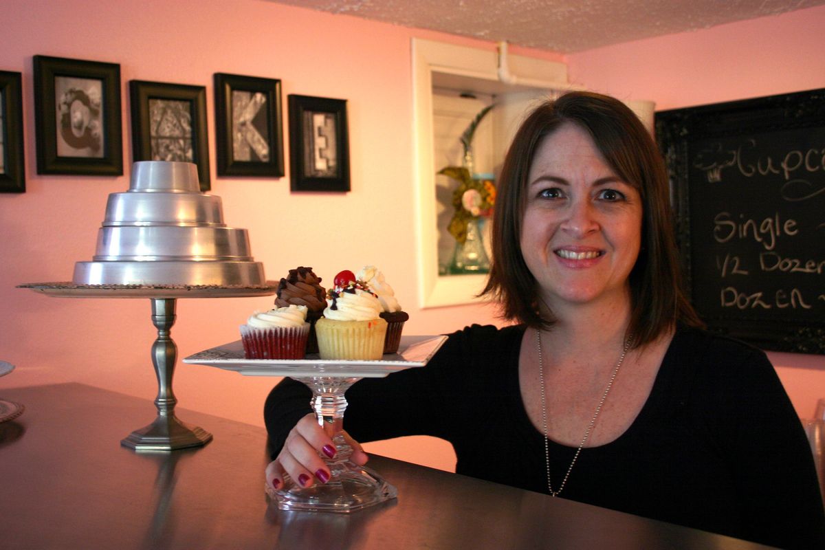 Melody Pugh recently opened The Parisian Cupcake on Spokane’s South Hill, with her husband, Steven. (Lorie Hutson)