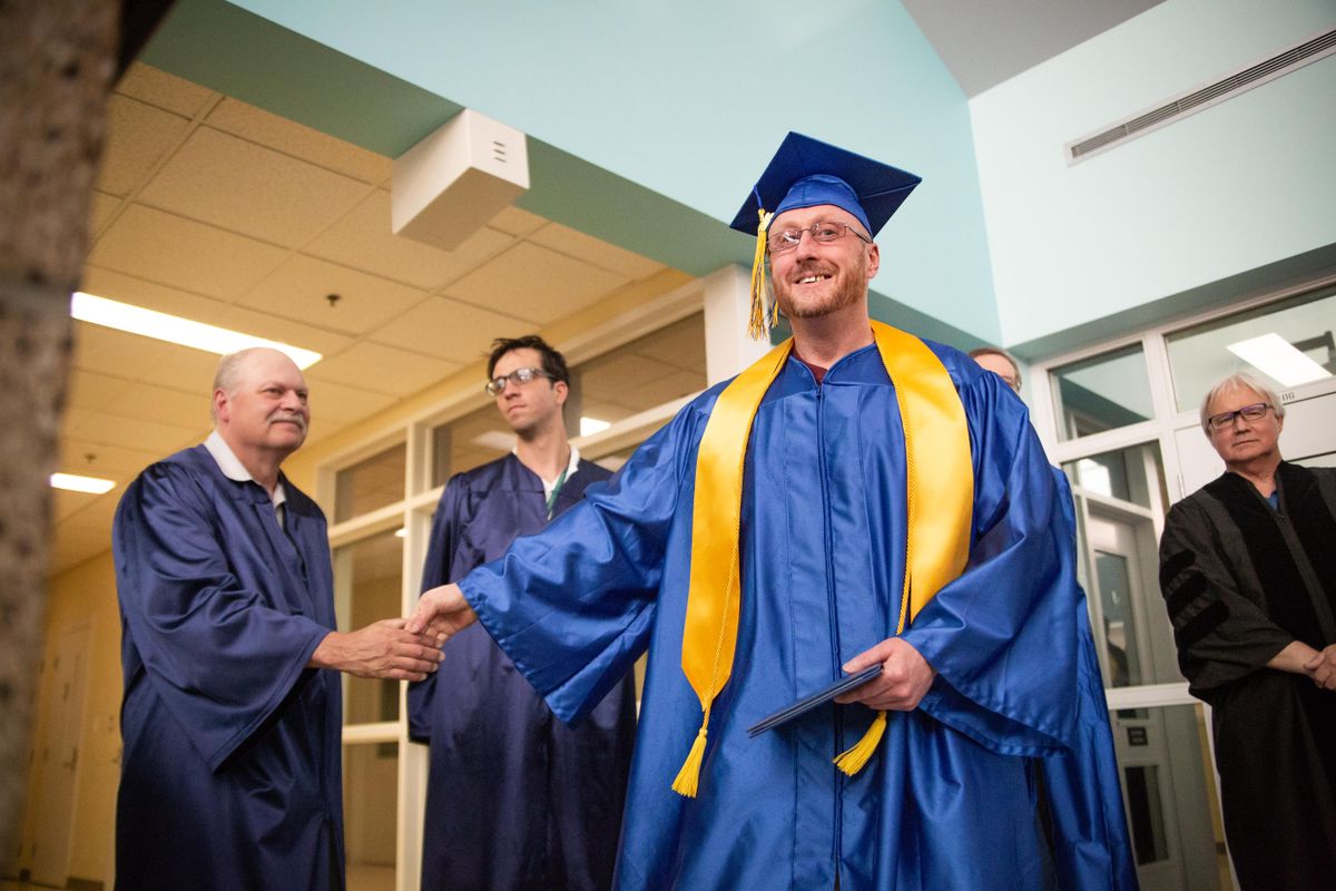Commencement ceremony at Airway Heights Correctional Facility April