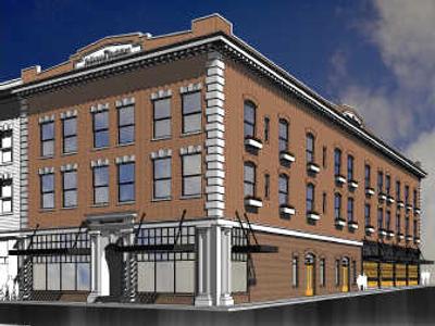 
This illustration depicts the plan for the renovation in downtown Spokane.  
 (Rendering courtesy of Eric Armstrong, architect / The Spokesman-Review)