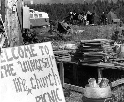 The Universal Life Church Picnic lasted several days in Farragut State Park in 1971.  (PHOTO ARCHIVE / The Spokesman-Review)