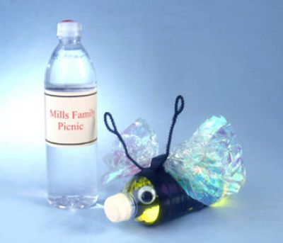 
Decorate your empty plastic water bottles to look like a firefly, then slip a glow stick inside and watch it light up! 
 (King Features Syndicate / The Spokesman-Review)