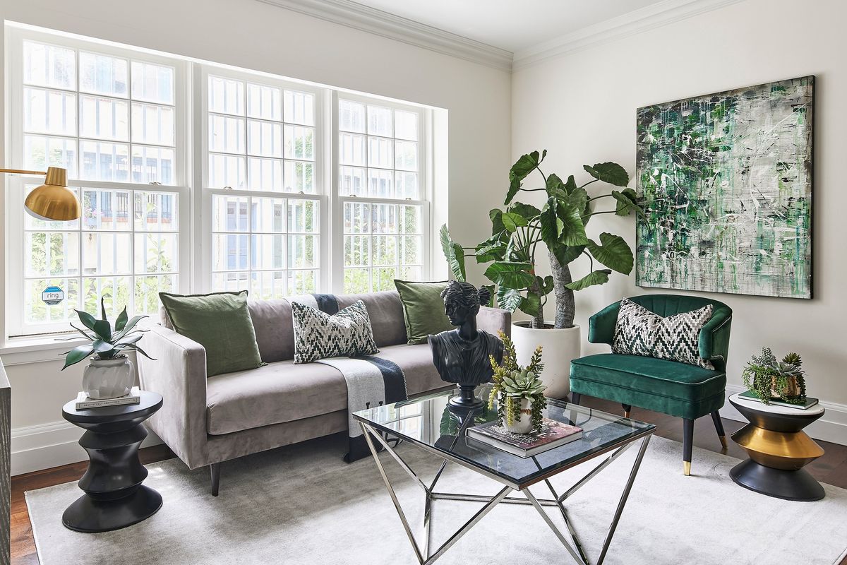 Green is used as a color blocking design tool in order to create a cohesive color scheme. (Handout/TNS)  (TNS)