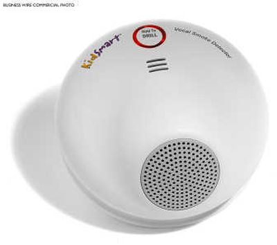 
Vocal Smoke Alarm from SignalONE Safety allows a family member to record their own voice and personal message to wake children from a deep sleep and instruct them to safety. www.signalonesafety.com.
 (BW / The Spokesman-Review)