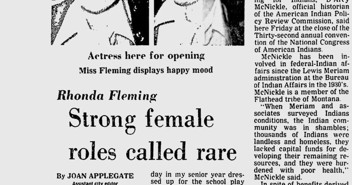 This day in history: Movie star Rhonda Fleming attends Fox Theater’s grand opening; Daredevil canoeist faces near-death experience