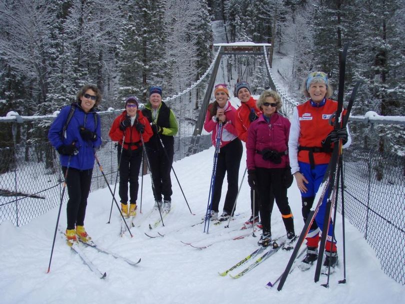 Cross-country skiers on the Methow Valley Sport Trails. (courtesy)