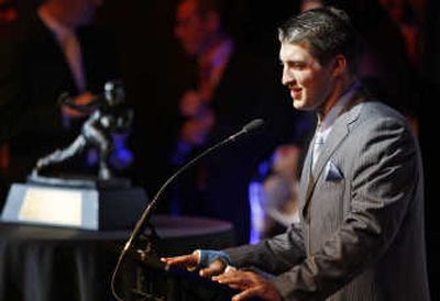 
Florida QB Tim Tebow gave emotional acceptance speech. Associated Press
 (Associated Press / The Spokesman-Review)