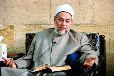 Egypt's Grand Mufti Ali Gomaa, head of Dar al-Iftaa, or the House of Fatwa, one of Egypt's most important institutions for issuing fatwas, speaks in Al-Azhar mosque in Cairo. Associated Press
(Associated Press / The Spokesman-Review)