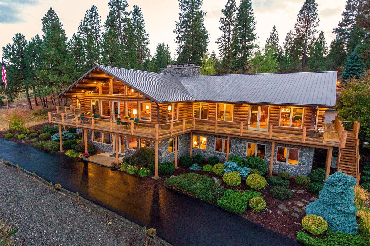 This home and 200 acres in Greenacres, Washington, was built and owned by a former official with the federal Bureau of Land Management. (Logan Carter Productions / Courtesy)